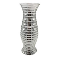 Keramik vase silber - vase, elegant