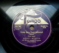 0113/ HORST WINTER-Unter dem Tropenhimmel-SOLISTIK !!!-FOXTROTT-78rpm Schellack