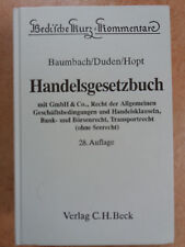 Baumbach/Duden/Hopt - Handelsgesetzbuch - 28. Auflage - Verlag Beck