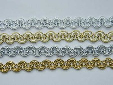 1m Posamentenborte/Lurex Borte