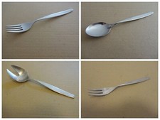 WMF 4500 Rom Besteck Menümesser Suppenkelle Kaffeelöffel Kuchengabel - Cromargan