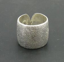 Echter Sterling Silber Ring 16mm breites Band massiv punziert 925 Handarbeit