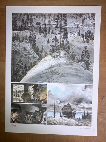 Signierte comic seiten von - 4,