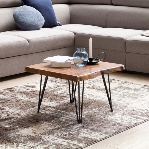 Couchtisch baumkante 56x38x51 - couchtisch,