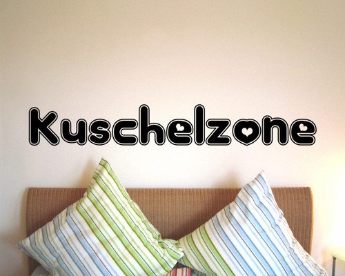 Wandtattoo kuschelzone - wandtattoo, 'kuschelzone'