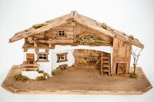 Weihnachtskrippe w11 aus holz - weihnachtskrippe,