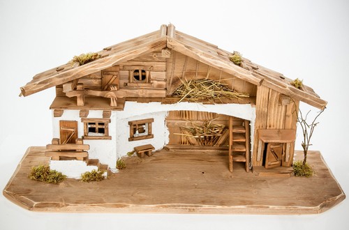 Weihnachtskrippe w11 aus holz - w11,