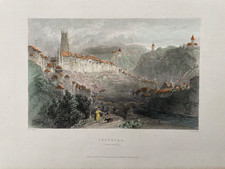 1835 Antique Print; Freyburg /