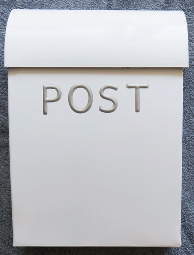 Briefkasten weiß glänzend - briefkasten,