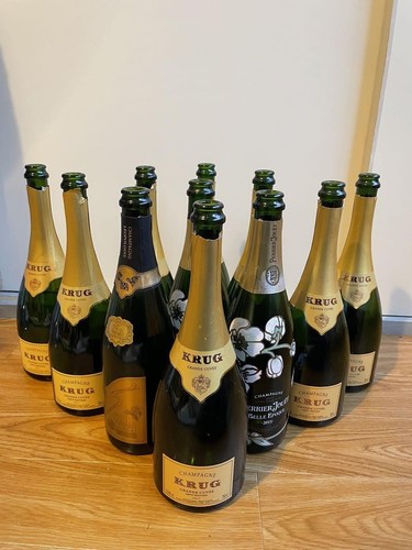 Leere sektflasche 11er set - leere,