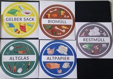 5er Set Mülltrennung "Gelber