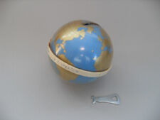 Alte 60er Jahre Weltkugel Spardose Schriftenmission 4911 Lippe mit Schlüssel