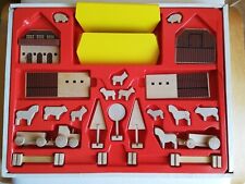 Miniatur Grünhainichen Reifentiere Schwarzwälder Bauernhaus DDR Holz  OVP Erzgeb