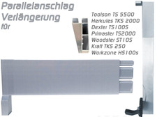 Parallelanschlag Verlängerung Anschlag Erweiterung für Tischkreissäge Woodster