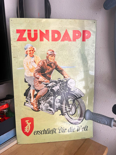 Zündapp blechschild - zündapp,