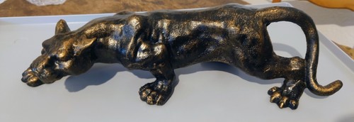 Panther skulptur gusseisen - panther,