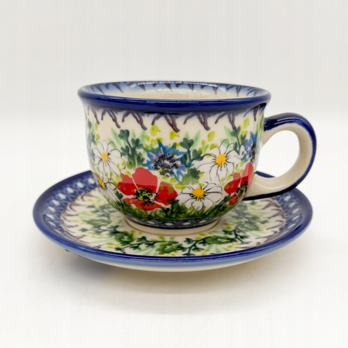 Tasse mit untertasse bunzlauer - mit,
