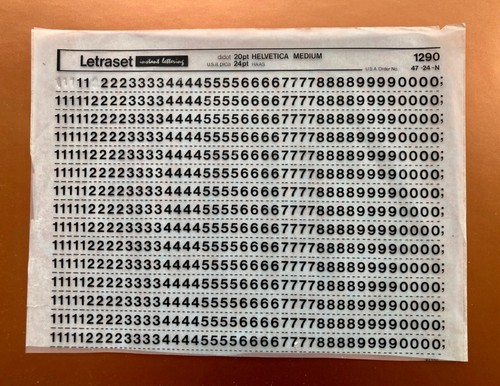 Letraset 1290 helvetica - ,