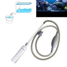 Aquarium Wasserwechsler Hand Aquarium Reiniger mit Filtergitter Wasserwechsler