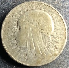 5 Zlotych 1934 Polen Polonia