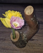Reagenzglas Vase aus Holz –