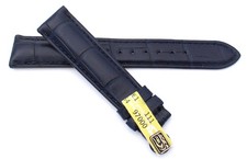 18mm Original Chronoswiss Alligator Watch Strap Uhrenarmband blau marine 18/16mm