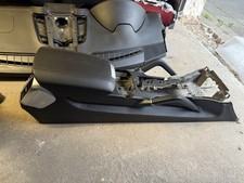 Porsche Cayenne 958 92a Mittelkonsole Nappa Leder Schwarz Rote Naht Armlehne