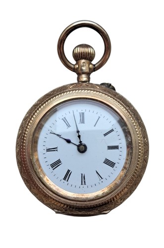 Antique 14k gold swiss fob - antique,