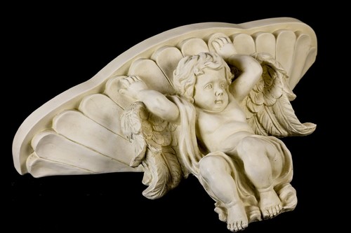 Wandkonsole engel figur - wandkonsole,