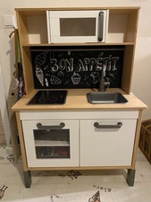 IKEA Duktig Kinderküche mit beschreibbarer Rückwand, Tafel+ Schürzen Haken TOP