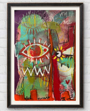 Raw Abstract Face Painting