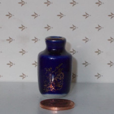 Porzellan MINIATUR Vase Kobalt