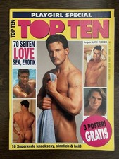 Gay-Magazin - Playgirl - Special Nr. 494 Top Ten - 3 Poster - 80er Jahre