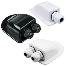 Dachdurchführung 2-fach Solar Kabeldurchführung Wohnmobil Caravan Camper Weiß DE