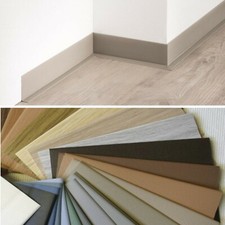 Kunststoff - Sockelleiste Knick Profil PVC Sockel WSL 5 cm hoch Meterware