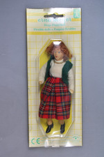 Vintage Erna Meyer Biegepuppe Mutter Frau 80er Puppenhaus Puppe 14cm