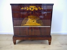 Empire Biedermeier Kommode Mahagoni figürliche Intarsien 1810 frisch restauriert