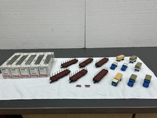 6 Rungenwagen mit Zirkus-Fahrzeugen Busch, Piko 58059, HO, guter Zustand in OVP