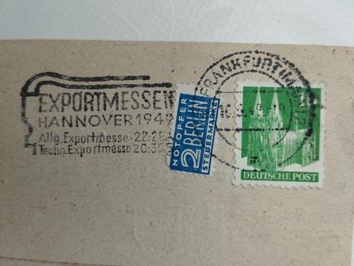 Firmenkarte ffm 1949 - firmenkarte,
