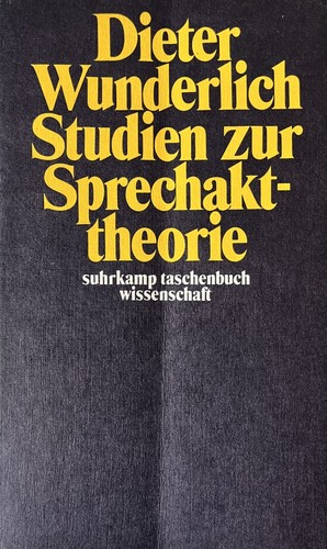 Dieter wunderlich studien zur - wunderlich,,