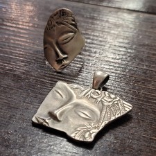 ⭐️ Schmuck Set 925 Silber aus Mexico - Boho Ethno Style