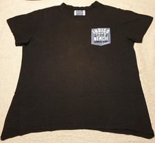 Schwarzes kurzärmliges T-Shirt mit Logo von Identic Größe L