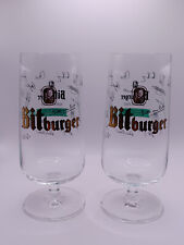 2x Spezial Edition Bitburger Pils Gläser Fusball DFB Unterschriften Glas 0,25 l