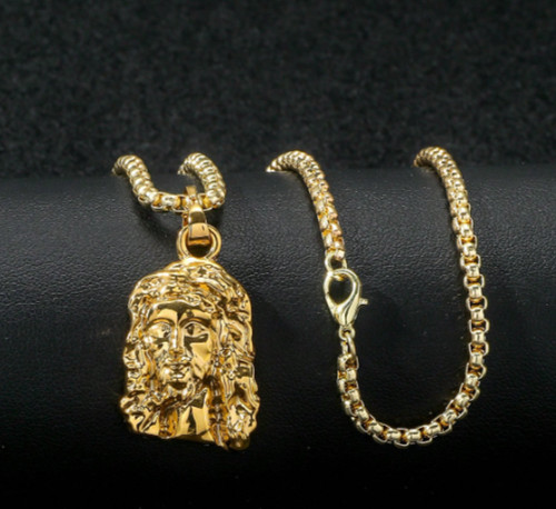 Karat vergoldet jesus - k,