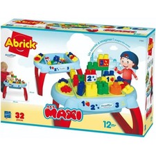 Ecoiffier 7763 Maxi Spieltisch Bausteine Abrick Activity Tisch für Kleinkinder