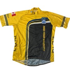 Sugoi BC Cancer Radtrikot Find Your Velocity Gelb Herren M