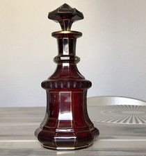 Antik Biedermeier rubin rot