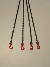 4er Kettengehänge, Kranketten, Kette 6cm in 1:50   Haken offen