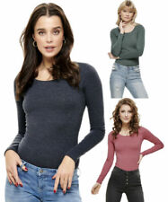 Only Live Love Damen Basic langarm Shirt O-Neck Longsleeve Top Rundhals Neu