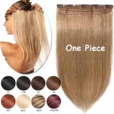 Ein Tressen Clip in Remy Echthaar Extensions Haarverlängerung Echt Haar Haarteil